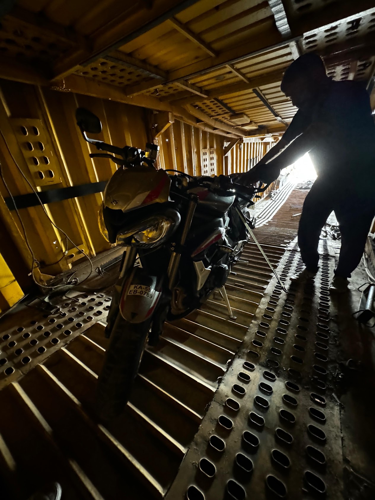 Motorcycle loading
